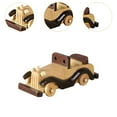 thumbnail image 6 of TISHITA Vintage Car Model Wooden Ornament Sculpture,Antique Design Collectible Vehicle Figurine Miniature Automobile for Office Shelf C, 6 of 8