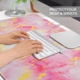 thumbnail image 5 of Large Mouse Pad for Desk, Pink Desk Mat, Anti-Slip Waterproof Big Mousepad, Cute DeskMatt for Desktop, Keyboard Mat for Computer Desktop, Marble, 5 of 14