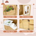 thumbnail image 5 of Outdoor Playhouse, Wooden Playhouses for Kids Ages 4-8 with Working Door, Windows, Flowers Pot Holder, 39" x 38" x 55.5", 5 of 7