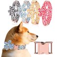 thumbnail image 3 of Dog Collars With Flowers, Adorable Floral Patterns Pet Collars Adjustable Dog Collars,, 3 of 5