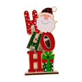 thumbnail image 4 of Adorno de letras de madera para Navidad, figura ligera, artesanía delicada y creativa. Papá Noel, 4 of 9