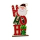 thumbnail image 4 of Adorno de madera con letras navideñas, adorno de mesa, ligero, regalo coleccionable Papá Noel, 4 of 9