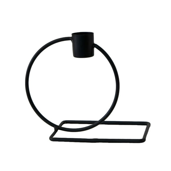 Dining Table Centerpieces Elegant Modern Geometric Metal Candle Stand Centerpiece for Living Room Dining Table Bedroom Wedding Decoration Sturdy Iron Frame