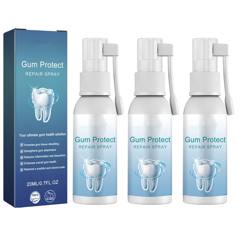 Oral Care Spray, Gum Pain Spray, Herbal Oral Ulcer Sprays, Repair Gingival Tissue, Toothache Care Spray, Keep The Oral Environment Healthy, Effective Dental Pain Prevent 20ml (3 pcs)