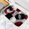 thumbnail image 6 of 1pc Abstract Circles Composition Absorbent Non-Slip Bathroom Thickened Flannel Rug Decor,Soft,Quick Drying,Suitable For Indoor/outdoor Use,Bathrooms,Bedrooms,Kitchens,Terrace,Laundry Rooms,16"x24", 6 of 9
