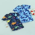 thumbnail image 2 of Toddler Baby Boys Swimwear Summer Short Sleeve Zipper Cartoon Animal Sun Protection Bathing Suit, 2 of 7