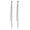 B-Silver-6.3cm, variant on Sterling Silver Crystal Rhinestone Linear Drop Earrings for Women Teens CZ Long Dangle Earrings Tassel Chain Studs