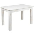 thumbnail image 1 of HERCULES Series 46" x 30" Rectangular Antique Rustic White Solid Pine Farm Dining Table, 1 of 9
