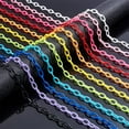 thumbnail image 4 of Colorful Plastic Jewelry Chains 22 Strands 15 inch Curb Chain Links 11 Colors Twist Chain for Eyeglasses Purse Chains Necklace Earring Jewelry Making 7~7.5mm Wide Oval, 4 of 7