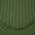 thumbnail image 6 of Chezmoi Collection Avon Diamond Geometric Solid Cotton Lightweight Quilt for All Seasons, 3-Piece Quilt Set, King, Loden Green, 6 of 9