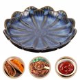 thumbnail image 2 of Flower Shape Snack Dish Ceramic Side Dish Plate Seasoning Sauce Dipping Bowl, 2 of 8