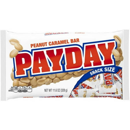 Payday Peanut Caramel Snack Size Candy Bars - 11.6oz