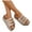 2Beige, variant on Cork Footbed Sandals for Women Comfortable Cushion Double Buckle Slip on Platform Slides