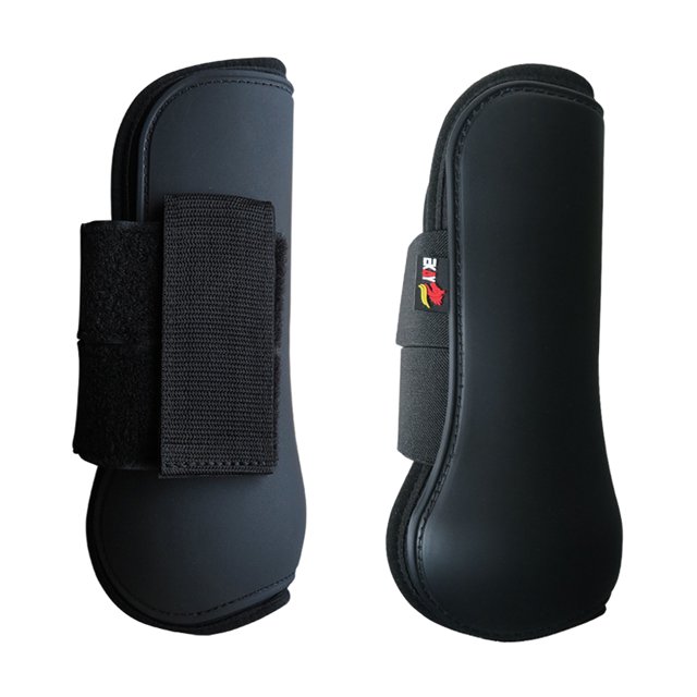 Botas de Tendón para Caballo Sunnimix de Ejercicio frontal fetlock PU Cuero Protector XL