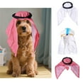 thumbnail image 6 of Creative Role Play Pet Arab Hat Headscarf For Kittens And Small Dogs For Photo Props And Celebration, 6 of 13