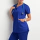 thumbnail image 1 of Conjunto De 2 Piezas Traje De Exfoliante Para Mujer Nueva Camiseta Con Bolsillo En Top De Queso , Pantalones Enfermera Ropa De Trabajo Uniforme De Médico Dental Clinic KLINIK KKM, 1 of 3