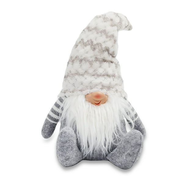 Navidad sin rostro larga barba muñeca mesa de mesa figura adorable adorno sofá decoración de la decoración de la decoración de la decoración del apartamento Sombrero de la raya Advancent HA010022-01
