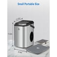 thumbnail image 2 of Ice Maker Countertop with Bullet Ice, Zstar 10,000pcs/26Lbs/Day, Portable Ice Machine with Ice Scoop, 45lb Quiet Design and Self-Cleaning Function for, 2 of 4