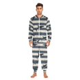 thumbnail image 3 of FORMRS Onesies Pajama for Adults Unisex Hoodie Winter Jumpsuit One Piece Sleepwear, Sizes S-2XL, Dark Sharks, 3 of 7