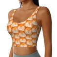 thumbnail image 2 of Sikiie Cute Fox Faces Pattern Sports Bra for Women, Sports Bra Athletic Running Sports Bra, Workout Bra, Yoga Bra-XX-Large, 2 of 8