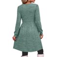 thumbnail image 4 of Fantaslook Square Neck Long Sleeve Dresses for Women Casual Trendy Sweater Dress with Pockets, 4 of 8