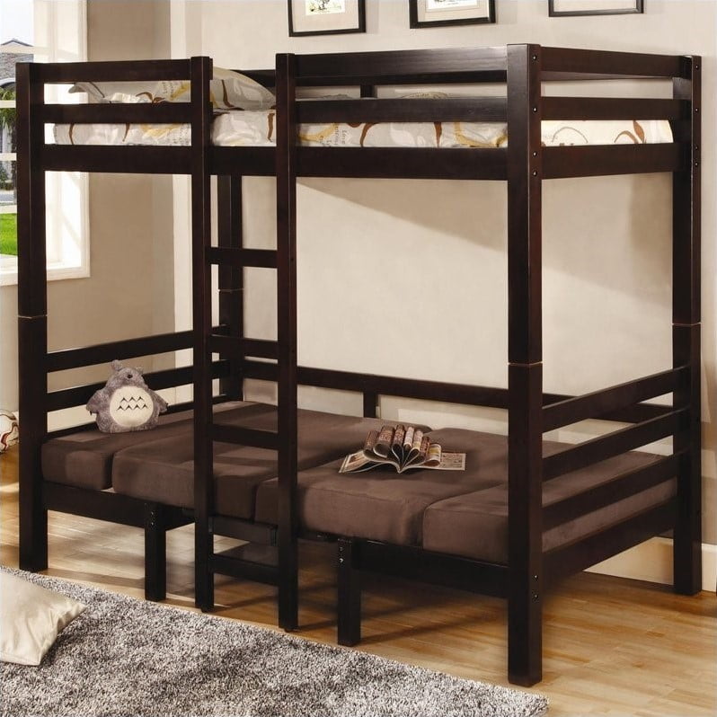 coaster loft bed with desk