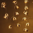 thumbnail image 5 of Gustave 20 LED Bat Lights Halloween String Lights Home Indoor Outdoor Decoration Party Garden Yard Decor Steady Warm Light, 9.8ft/3m, 5 of 10