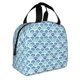 thumbnail image 2 of Easygdp Blue Fish Scale Texture Bolsa Térmica Premium - Tela Oxford Impermeable, Gran Capacidad, Bolsillo Frontal, Unisex para Trabajo, Escuela, Actividades al Aire Libre y Picnics, 2 of 8