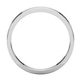 thumbnail image 2 of 14k White Gold 3mm Flat Band Ring - 3.0 Grams - Size 8.5, 2 of 2