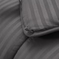 thumbnail image 4 of DNG Creations 5 Piece Damask Stripe Comforter 100% Egyptian Cotton 550 GSM Filling ( Twin/Twin XL Size ) All Season 800 Thread Count - Stripe Dark Grey Colour, 4 of 6