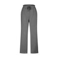 thumbnail image 3 of QUINDOS Womens Plus Size Pants Wide Leg Long High Waisted Athletic Sweatpants Drawstring Loose Pants with Pockets, 3 of 5