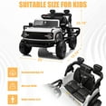 thumbnail image 5 of 12V Powered Ride on Car, Ford Bronco Raptor Ride on Trucks Toys with Remote Control, Electric Ride on Vehicle with Bluetooth Music, LED Light, Electric Car for Kids Boys Girls Ages 3-6 Gifts, White, 5 of 8