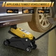 thumbnail image 3 of Naipo Low Profile Floor Jack, Mini Hydraulic Car Jack 2 Ton(4010lbs) Quick Lift Pump 5.7"-15.8"  with Wheels  for Sedan/ SUV/MPV,All Steel Construction,Lightweight, Yellow, 3 of 10