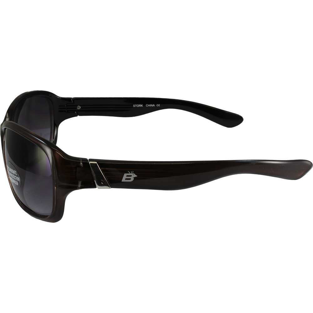 Birdz Eyewear Stork Women's Sunglasses (Black Frame/Grey Gradient Lens) - image 3 of 4