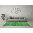 thumbnail image 3 of Ahgly Company Indoor Rectangle Abstract Emerald Green Modern Area Rugs, 2' x 3', 3 of 4