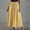 Yellow, variant on BUIGTTKLOP Womens Midi Skirt Drawstring Elastic Waist Drawstring Skirts Striped Side Split Summer Casual Flowy Skirts