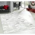 thumbnail image 3 of Pasargad Home Galaxy 2' x 3' Hand-Loomed Cowhide Silver Rug - All Ages, Indoors, 3 of 3