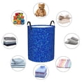 thumbnail image 4 of Balery Blue Circles Mosaic Cesta de ropa redonda con asas, impermeable, independiente, para ropa, juguetes, dormitorio y familia-Small, 4 of 6