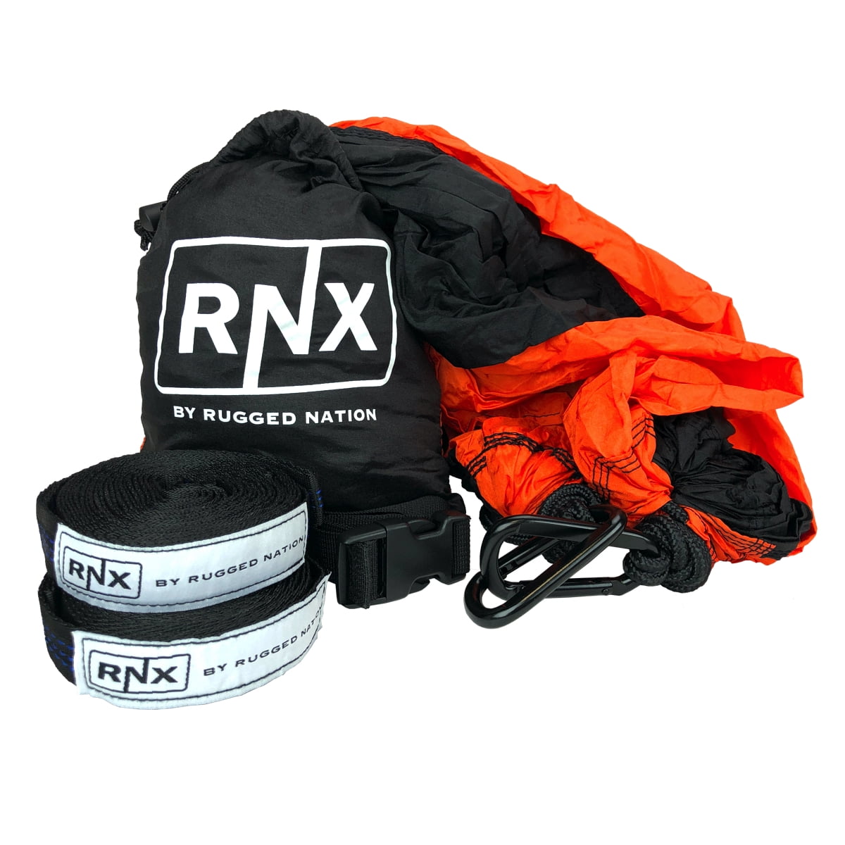 RNX Orange Portable Double Hammock Lightweight Parachute Nylon for Camping Outdoor