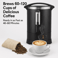 thumbnail image 4 of 12/14 L/18 L Coffee Urn-3.8 gal Double Wall Commerical Coffee Maker for Buffet Catering Wedding Gathering,Large Capacity Hot Coffee Dispenser, 4 of 6