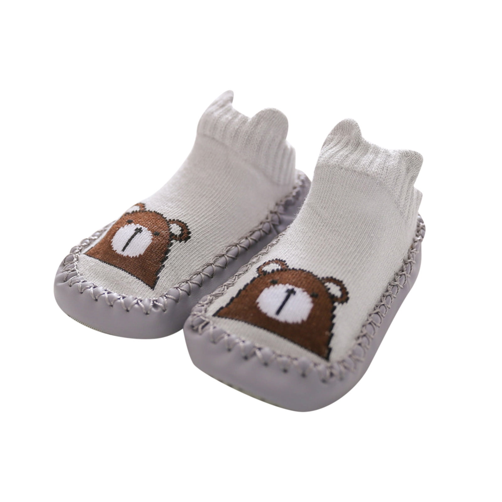 Baby Girl Boy Cute Animal High Knee First Walk Anti Slip Socks Shoes UK Seller 