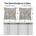 thumbnail image 3 of Silver Gray Leaf Pillow Covers 16X16 Inch Summer Tropical Monstera Leaves Plant Decorative Pillow Cases Set of 2 Botanical Cotton Linen Throw Pillows Modern Home Decor For Couch Cushion Outdoor, 3 of 6