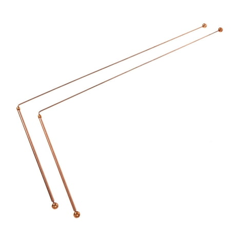 FOMIYES 2pcs Dowsing Rods Brass Divining Rods Outdoor Tools Treasure Hunting Dowsing Sticks