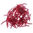 thumbnail image 1 of 100 unids/lote señuelo de pesca de plástico blando cebo gusano rojo biónico 4cm para pesca, 1 of 5