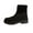Black, variant on Women's Boots Chunky Low Heel Round Toe Ankle Boots Women's Fashion Casual Versatile Comfortable Booties Fall Winter Warm Shoes Black 8.5