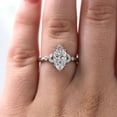 thumbnail image 2 of Best Jewel Moissanite Anniversary Ring for Women - 1.6 Ct Marquise Moissanite Engagement Ring - 14K White Gold Plated Prong Setting - Perfect Gift for Her - Birthday & Proposal Jewelry, 2 of 4
