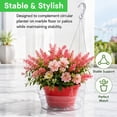 thumbnail image 2 of Holloyiver Hanging Basket Water Catcher, Hanging Basket Drip Pan with Hooks, Plastic Clear Hanging Basket Tray for Watering, Plastic Plant Saucer for Indoor Outdoor Hanging Plants Baskets(5pcs, 12in), 2 of 7