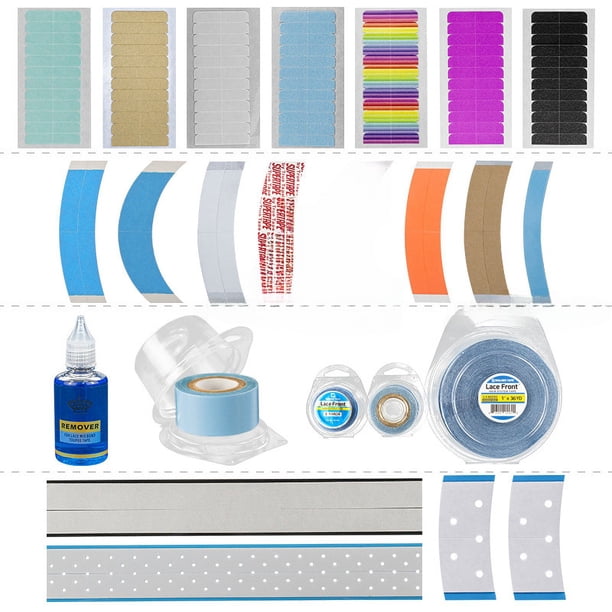 Pegamento para cabello de peluca sin costuras más película de peluca de color pegajosa impermeable a prueba de sudor reedición PU adhesivo de doble cara