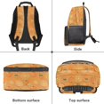 thumbnail image 5 of KUIFORTI Cool Orange Capybara Print Kids School Backpack for Boys Elementary Middle Students Large Capacity with Multiple Organizer Pockets Bookbag Back to School Essentials Gifts, 5 of 7