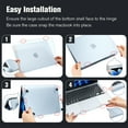 thumbnail image 6 of Fintie Case for MacBook Air 13.6 Inch A3449 A3240 A3113 A2681 (2022 2023 2024 2025 2026 Release), Premium Slim Matte Case for MacBook Air 13.6" with M2 M3 M4 Chip, Frost Sky Blue, 6 of 8